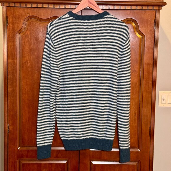 Bonobos Men’s Striped Merino Alpaca Blend Crewneck Sweater M - Picture 2 of 8